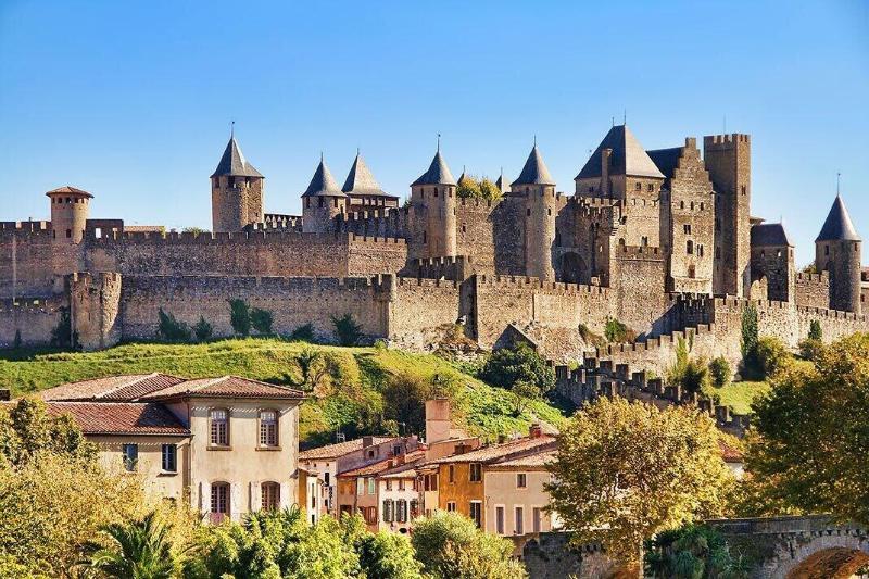 Vue sur Cité - SPA Carcasona Exterior foto